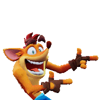 Excited 3D Sticker by Crash Bandicoot