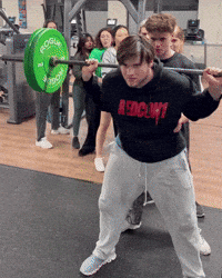 Gym Squatting GIF