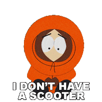 Kenny Mccormick Scooter Sticker by South Park