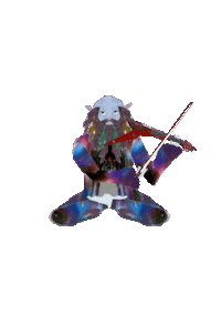 Violin Sticker by Multiverso do Gnomo