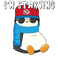 Hungry Penguin Sticker by Pudgy Penguins