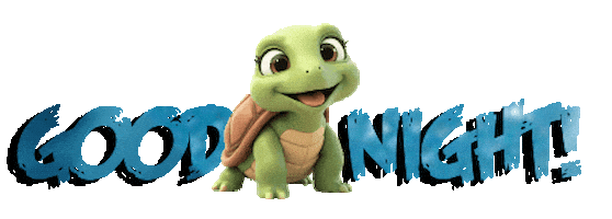 Good Night Fox Sticker