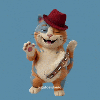 Cat With A Hat Dancing GIF