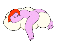 Sleepy Wake Up Sticker by Untepid