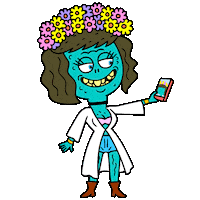 Cartoon Ghost Sticker by Augenblick Studios