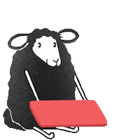 Black Sheep Monkey Sticker by Hangertips