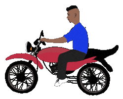 bike motorcycle Sticker by Glenda Lissette