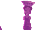 GodsSchool animation purple singing group Sticker