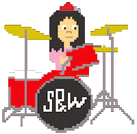 Rock Star Drums Sticker