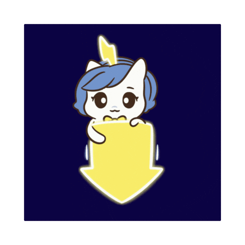 Bu Look Down Sticker by Brave Unicorn