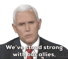 Demanding Mike Pence Sticker by GIPHY News
