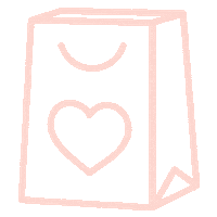 hautestockco heart pink yellow shopping Sticker