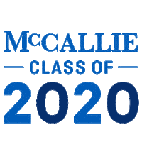 mccallieschool class of 2020 mccallie go big blue mccallie school Sticker
