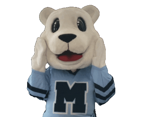 Polar Bear Thank You Sticker by Mimico Lacrosse