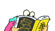 Book Reading Illustration Sticker by Digital Pratik