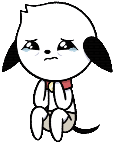 minchthedog dog sad kawaii puppy Sticker