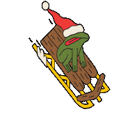 Snow Sledding Sticker by Maeve Chocolate