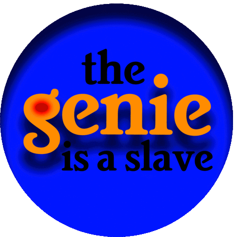 Genie Sticker by Likkle Slave