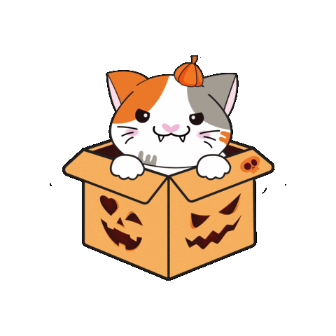 Cat Halloween Sticker by Petique, Inc.