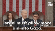 Joe Biden Israel GIF by PBS NewsHour
