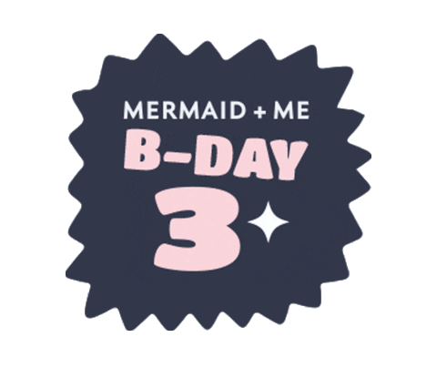 Birthday Bday Sticker by Mermaid+Me