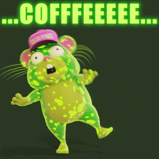Coffee Time Hamster GIF by Grind
