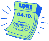 Franz Franzbrötchen Sticker by LOKL Hamburg