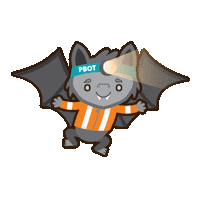 Night Bat Sticker by PBOT Info
