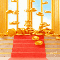 Gold Coin GIF by Good Vibes Club