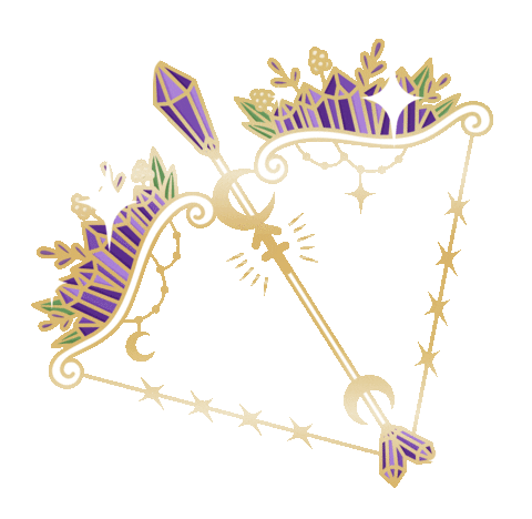 Arrow Moon Sticker