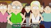 crowd group GIF by South Park 