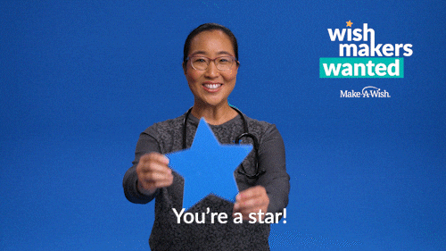 Wish Maker Star GIF by Make-A-Wish America