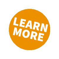 orange learning button learn more hz Sticker