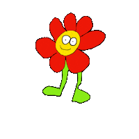 Happy Flower Sticker by Zootghost
