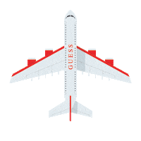 flying guess clothing Sticker by GUESS