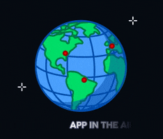 Space Rotate GIF by App in the Air
