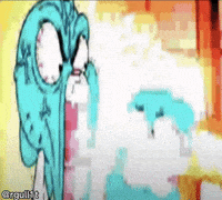 Scream Gumball GIF