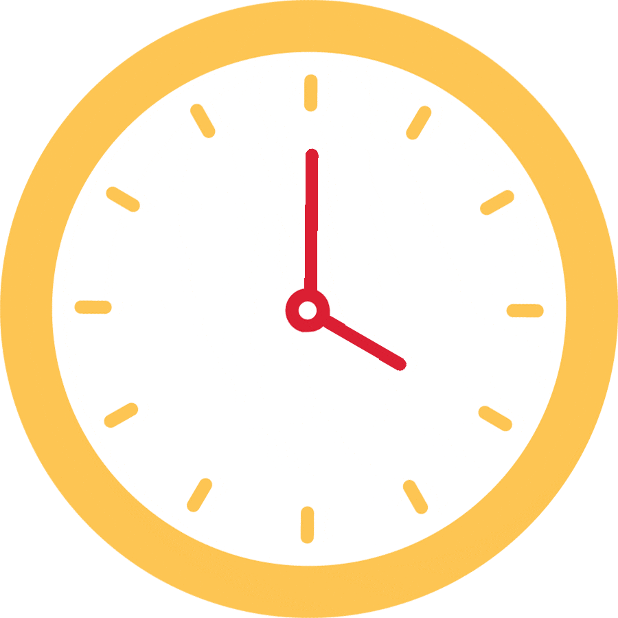 24 Hours Clock Sticker by Iowa State University Foundation