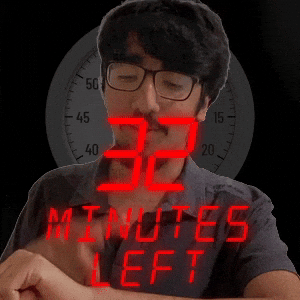 32 minutes left