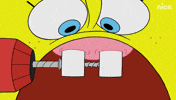 spongebob spongebob pain teeth ouch GIF