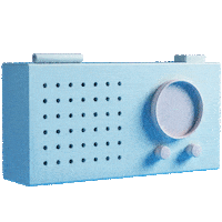 3D Listen Sticker by KhyatiTrehan