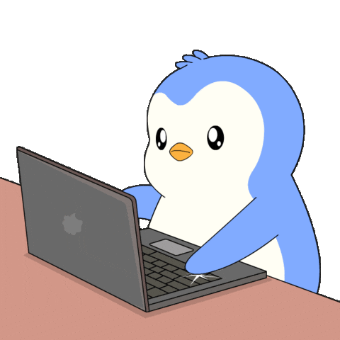 Working To Do Sticker by Pudgy Penguins