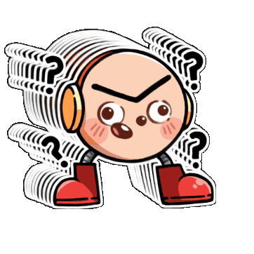 Confused Blur Sticker by VEQuestor