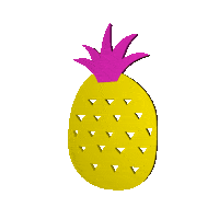 Cutout Pineaple Sticker by Karums