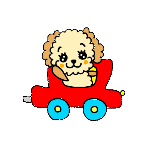 riekim0721 giphygifmaker かわいい プードル riekim Sticker