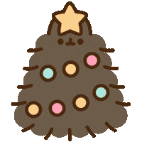 Christmas Tree Cat Sticker by Pusheen