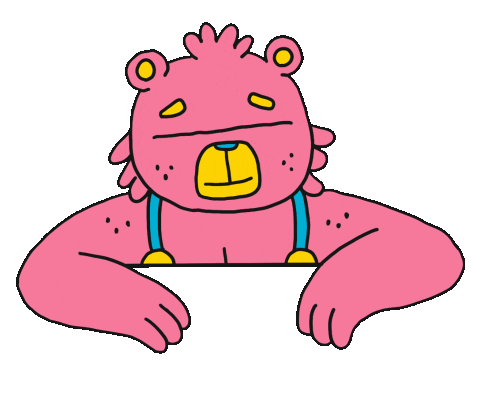 Bear Talking Sticker by Nick Ybarra