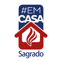 Em Casa Sticker by Sagrado - Rede de Educação