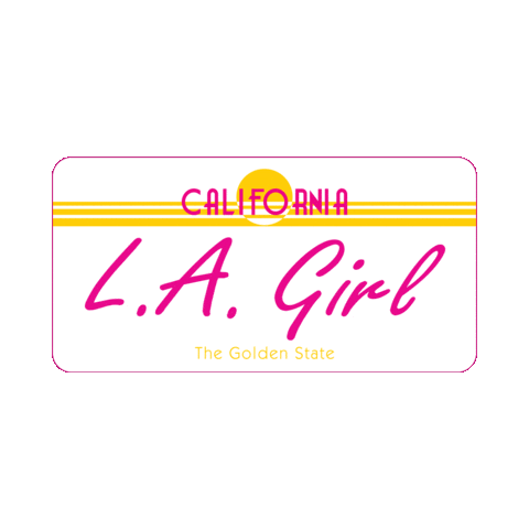 Music Festival License Plate Sticker by L.A. Girl