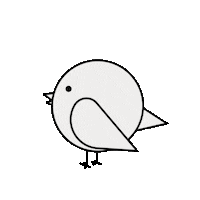 gorrion food hungry bird sparrow Sticker